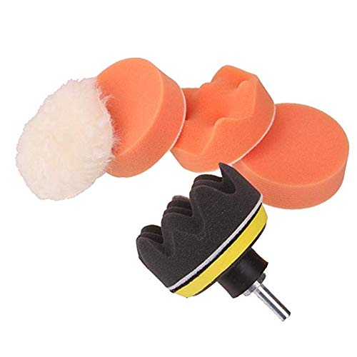 STHIRA Imported Auto Car Drill Adapter with 5Pcs 3 Inch Buffing Pad Kit Polishing Compound STHIRA Imported Auto Car Drill Adapter with 5Pcs 3 Inch Buffing Pad Kit Polishing Compound